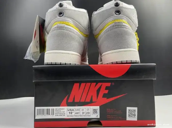 Rep CW6576-100 Switch Smoke Air Jordan High 1 Light 0503